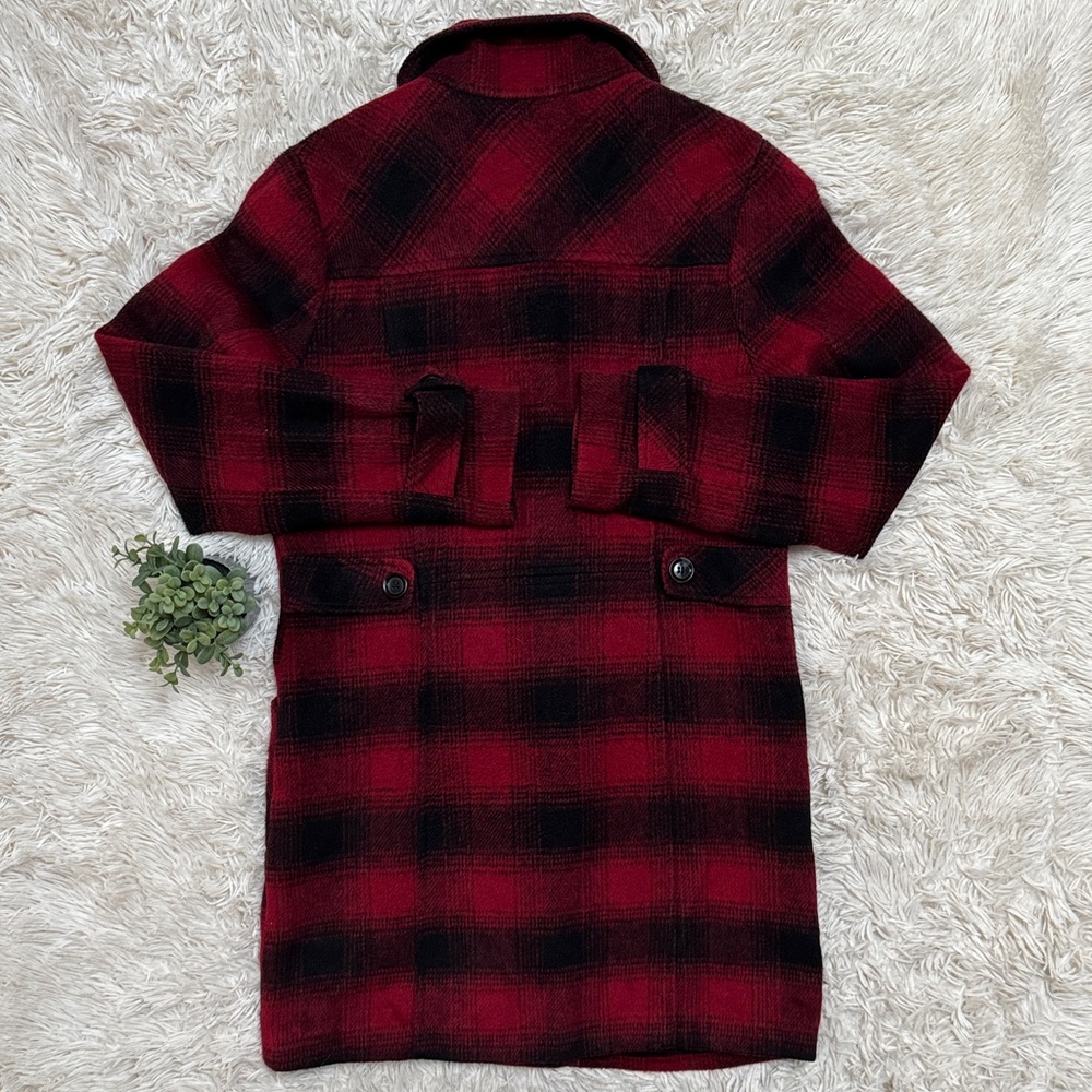๐2X HP๐ Weatherproof Plaid Peacoat ๐ Red & Black - Picture 4 of 16